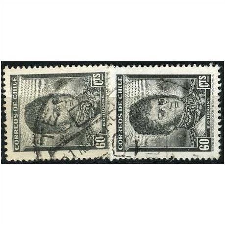 1948 Michel 360X+360Y - #3 fine used (o) - with and without watermark