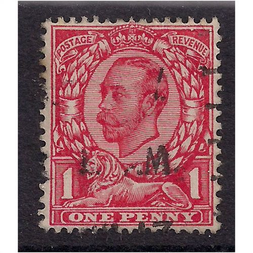 GB 1912 KGV 1d Scarlet used stamp wmk 49. (B366 )