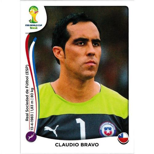 2014 Panini World Cup Soccer Stickers - #148 - Claudio Bravo