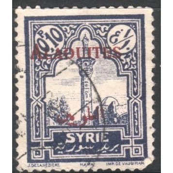 Syria 1925 - SG175 - 0p.10 violet - Hama - with "Alaouites" opt - used