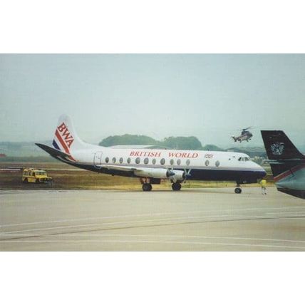 G-Apey British World Viscount Aberdeen Airport Limited Edition of 500 Postcard