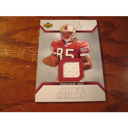 2006, Upper Deck, Rookie Futures, Patch, VERNON DAVIS, 49ers