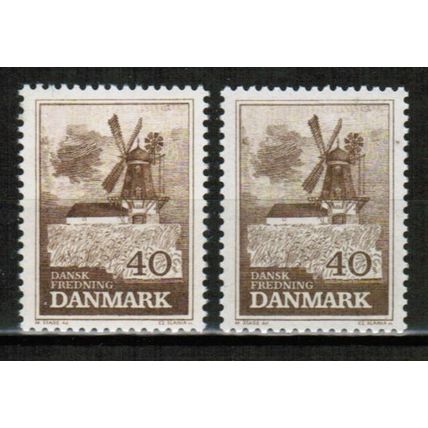 1965 Denmark Sc# 423 Mint NH - Bogo Windmill plain & fl. 40ore