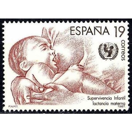España. 1987. Mi # 2766. Child Survival. Breastfeeding. UNICEF