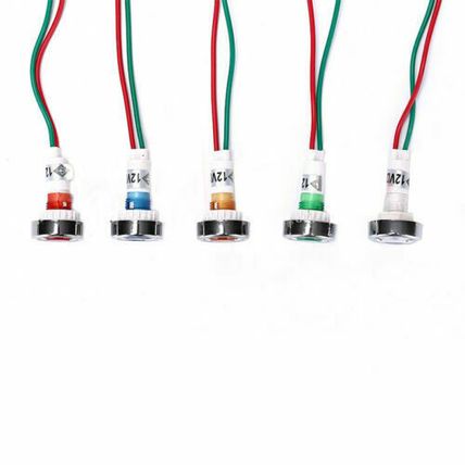 Cars Boat 12V-24v 10mm LED Indicator Light Pilot Dashboard Panel Warning Lamp'