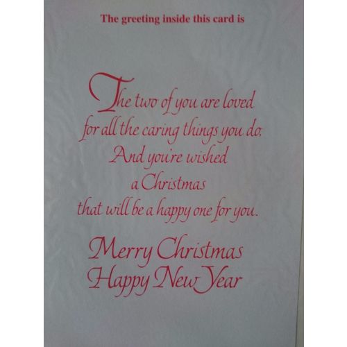 Large Christmas Cards - Especially For Mum & Dad 07