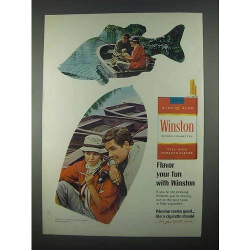 1967 Winston Cigarettes Ad - Flavor Your Fun With