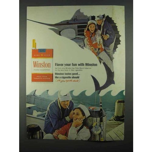 1967 Winston Cigarettes Ad - Flavor Your Fun