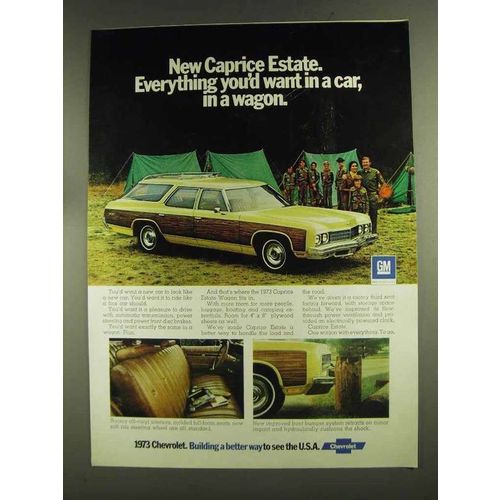 1973 Chevrolet Caprice Estate Wagon Ad - Everything