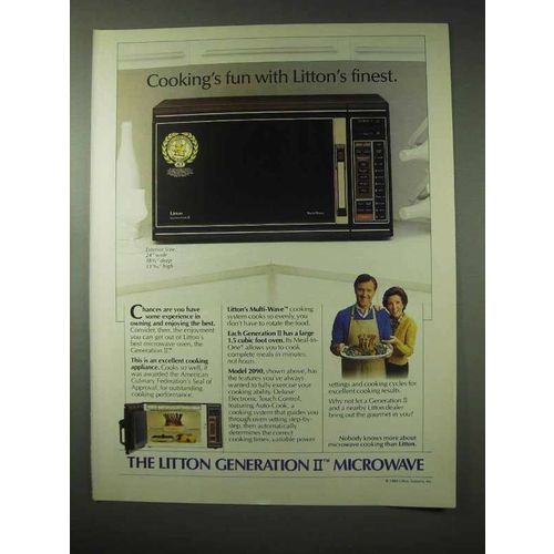 1984 Litton Generation II Model 2090 Microwave Ad
