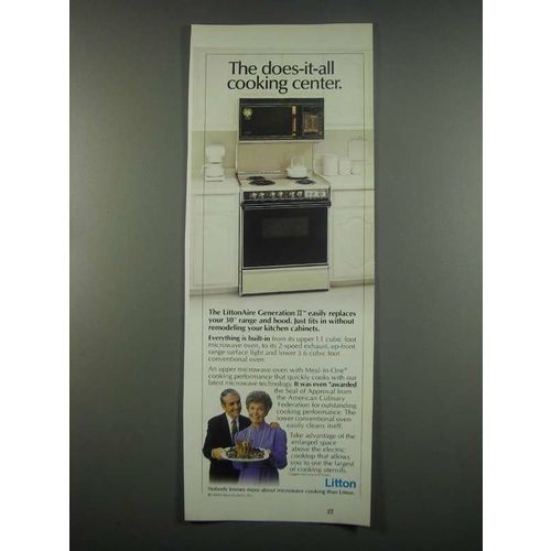 1984 Litton LittonAire Generation II Cooking Center Ad