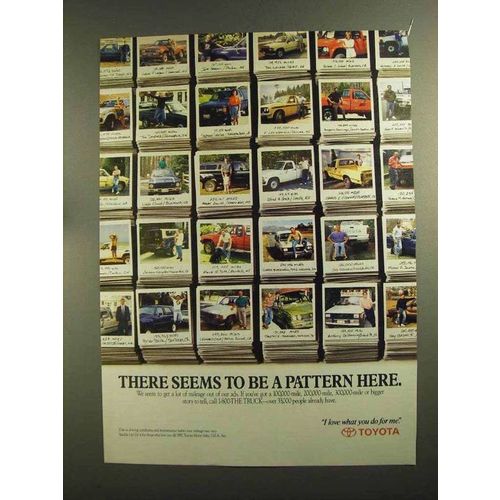 1993 Toyota Cars Ad - There Seems To Be A Pattern Here