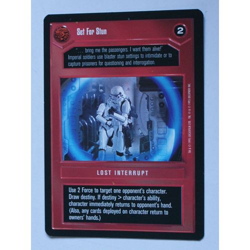 Star Wars CCG: Premier Limited # Set For Stun (A) dark 1995 decipher