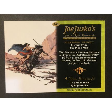 Joe Jusko: Edgar Rice Burroughs I trading card #46, excellent condition!