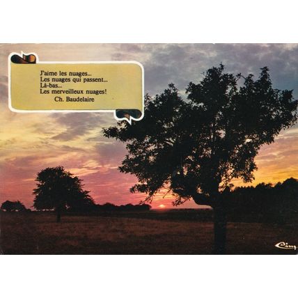 Poetes et Nature France Postcard posted 1981 VGC