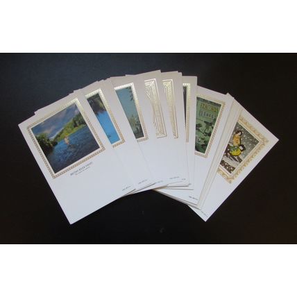BENHAM PCM - SILK POSTCARD MINT YEAR SET 1983