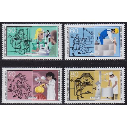 GERMANY BUND [1986] MiNr 1274-77 ( **/mnh )