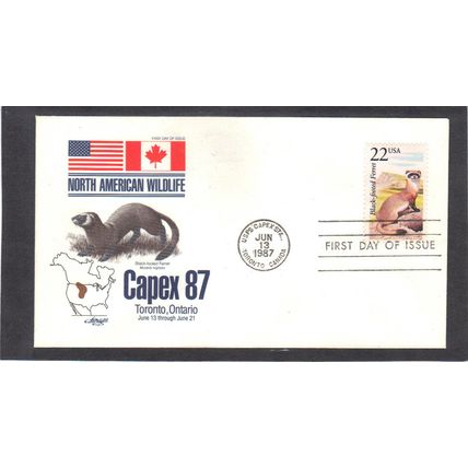 FDC Artmaster 2333 22c Ferret (Cachet-U/A) CV40302