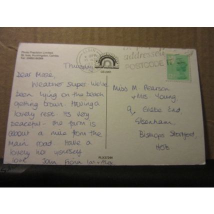 SCOTTISH HEATHER used postcard by Colourmaster 1983 pm /
