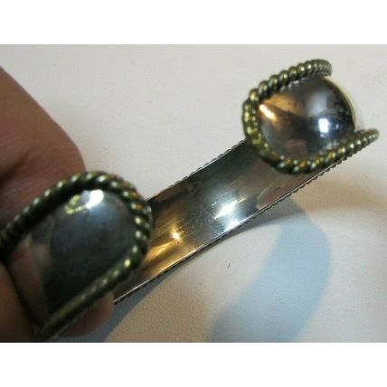 VINTAGE TAXCO Sterling Silver Cuff SLAVE Bracelet 925 Mexico 15.7 grams