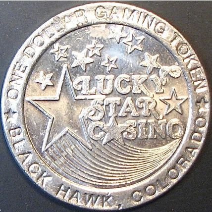 Lucky Star. $1 Casino Token. Black Hawk, CO. J84.