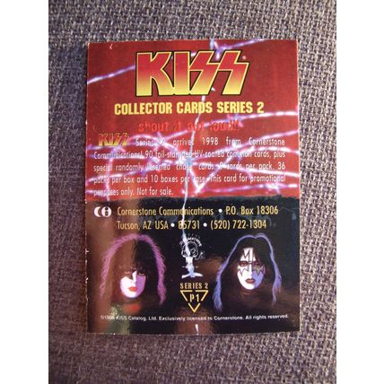 KISS Series 2 Promo Card P1 by Cornerstone - Ultra Rare