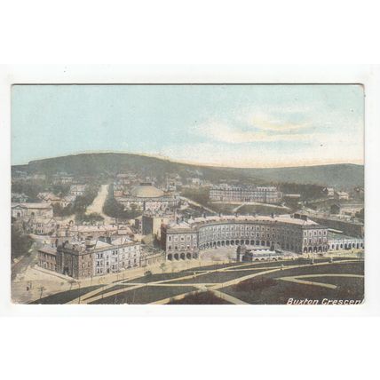 Buxton Crescent Derbyshire Postcard Horrocks & Co 22