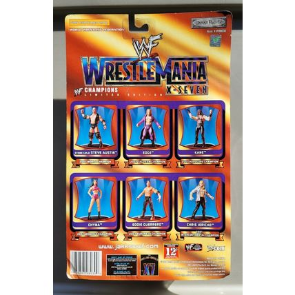wwe wwf ljn classic superstars wrestlemania x-seven chyna & 14 carat gold belt