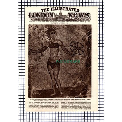 Vinicio Gentili Piazza Armerina Sicily Imperial Roman Villa - 1952 Article
