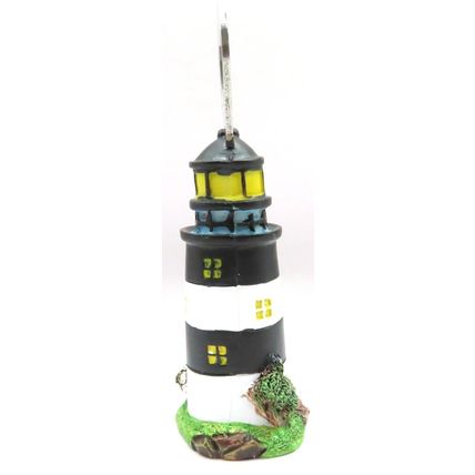 Lighthouse Bottle Opener Light Black & White Striped 9 CM Home Decor Drinks Gift
