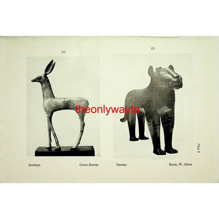 Antelope, Greco-Iberian & Panther, Benin, Book Illustration (Print), 1929