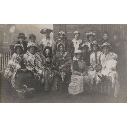 Burnley Amazing Ladies Romany Meeting Lancashire Antique Postcard