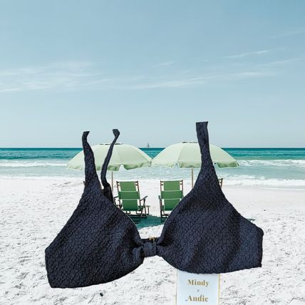 Andie Swim The Amor Top Black Popcorn Size Small