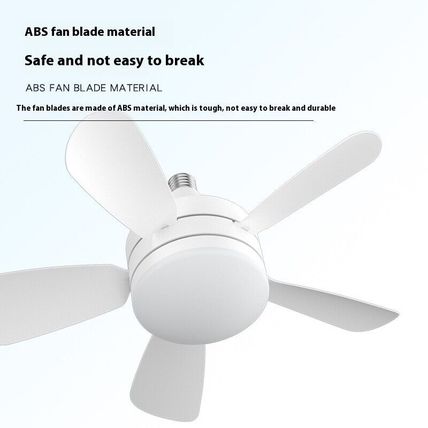 LED Straight Leaf Fan Lamp E27 Screw Detachable Fan Blade Bedroom Three-color Di
