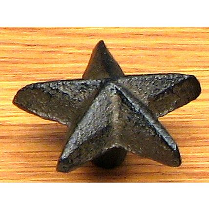 Star Drawer Pull Cast Iron Set/12
