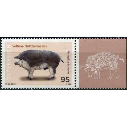 Austria. 2024. Mangalica Pigs (II) (MNH **) Stamp