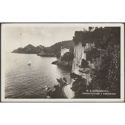 Castello di Paraggi e Portofino, Sta Margherita Ligure, 1930s - Angeli Cartolina