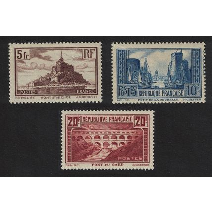 France Views Mont St Michel la Rochelle Pont du Gard CV£500+ 1931 MH