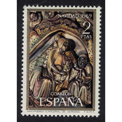 Spain Christmas The Nativity from Gerona Cathedral 1969 MNH SG#2003