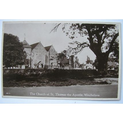 1928 Postcard St Thomas the Apostle, Winchelsea