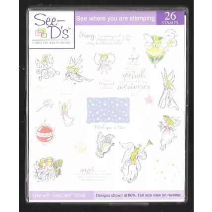 See-D's. Magical Christmas (50317) Rubber Stamp Set. Stamping Cardmaking