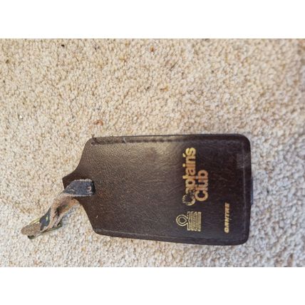 Captains Club luggage Lable