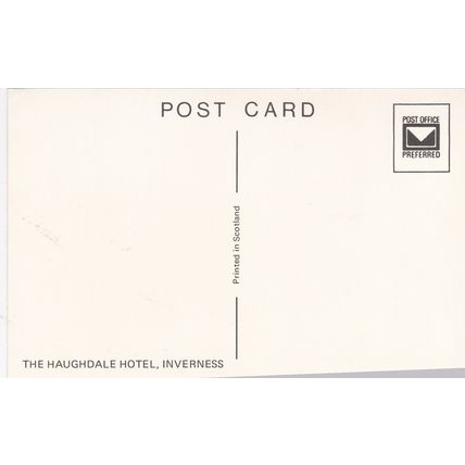 EC54 INVERNESS - THE HAUGHDALE HOTEL .COLOURED PRINTED POSTCARD.