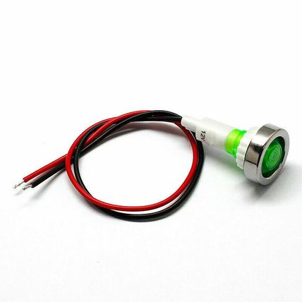 Cars Boat 12V-24v 10mm LED Indicator Light Pilot Dashboard Panel Warning Lamp'