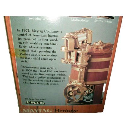 Vintage Ertl Maytag Washer Multi-motor 1/6 Die Cast with box #4967