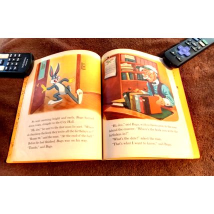 Old Vintage Little Golden Book Bugs Bunny Birthday (C) Edition 1950