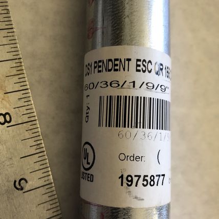 Automatic Sprinkler Chrome DS1 PENDENT ESC QR 155 Chrome/chrome 9in,1975877,AZ