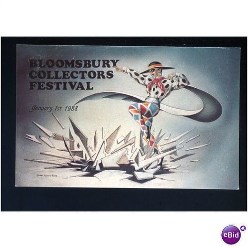 BLOOMSBURY COLLECTORS FESTIVAL 1988 Souvenir Postcard by IPM