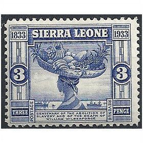 Sierra Leone 1933 SG172 3d Blue Mounted Mint...