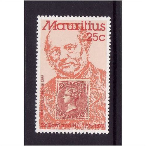 MAURITIUS 1979 SG 577 25c SIR ROWLAND HILL U/M MINT
